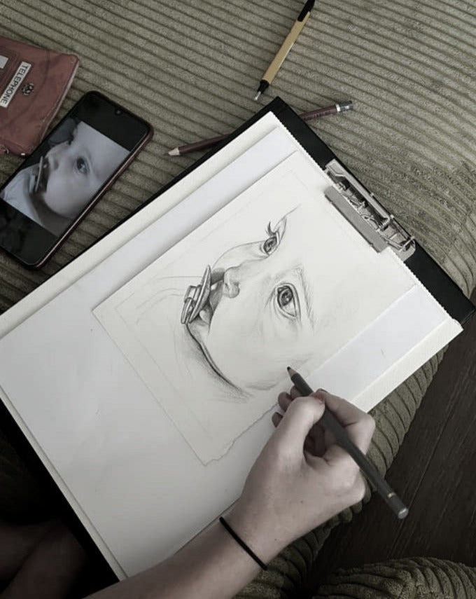 RETRATO A LÁPIZ O ACUARELA